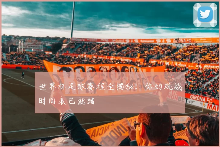 世界杯足球赛程全揭秘:你的观战时间表已就绪